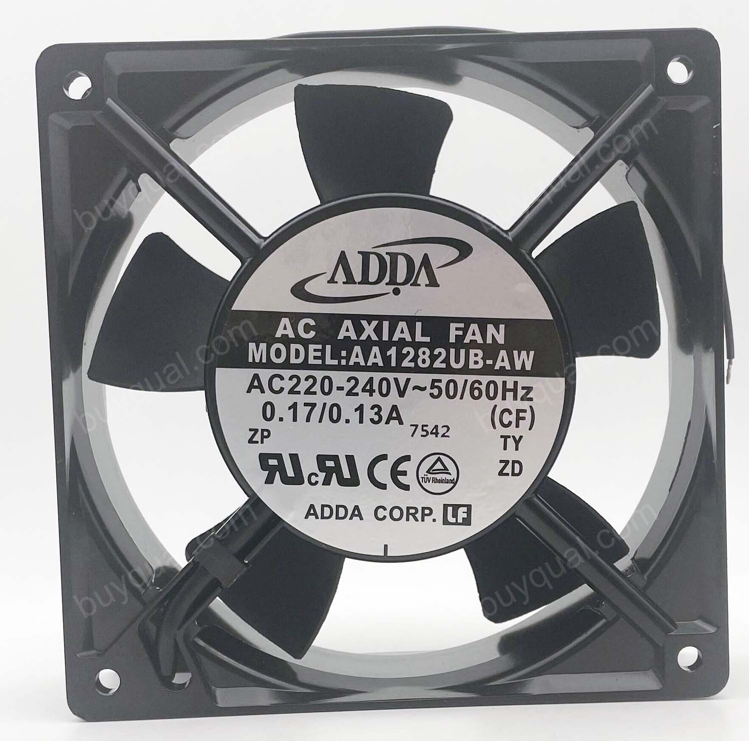 ADDA AA1282UB-AW 230V 0.17/0.13A 2wires Cooling Fan ADDA AA1282UB-AW 230V 0.17/0.13A 2wires Cooling Fan